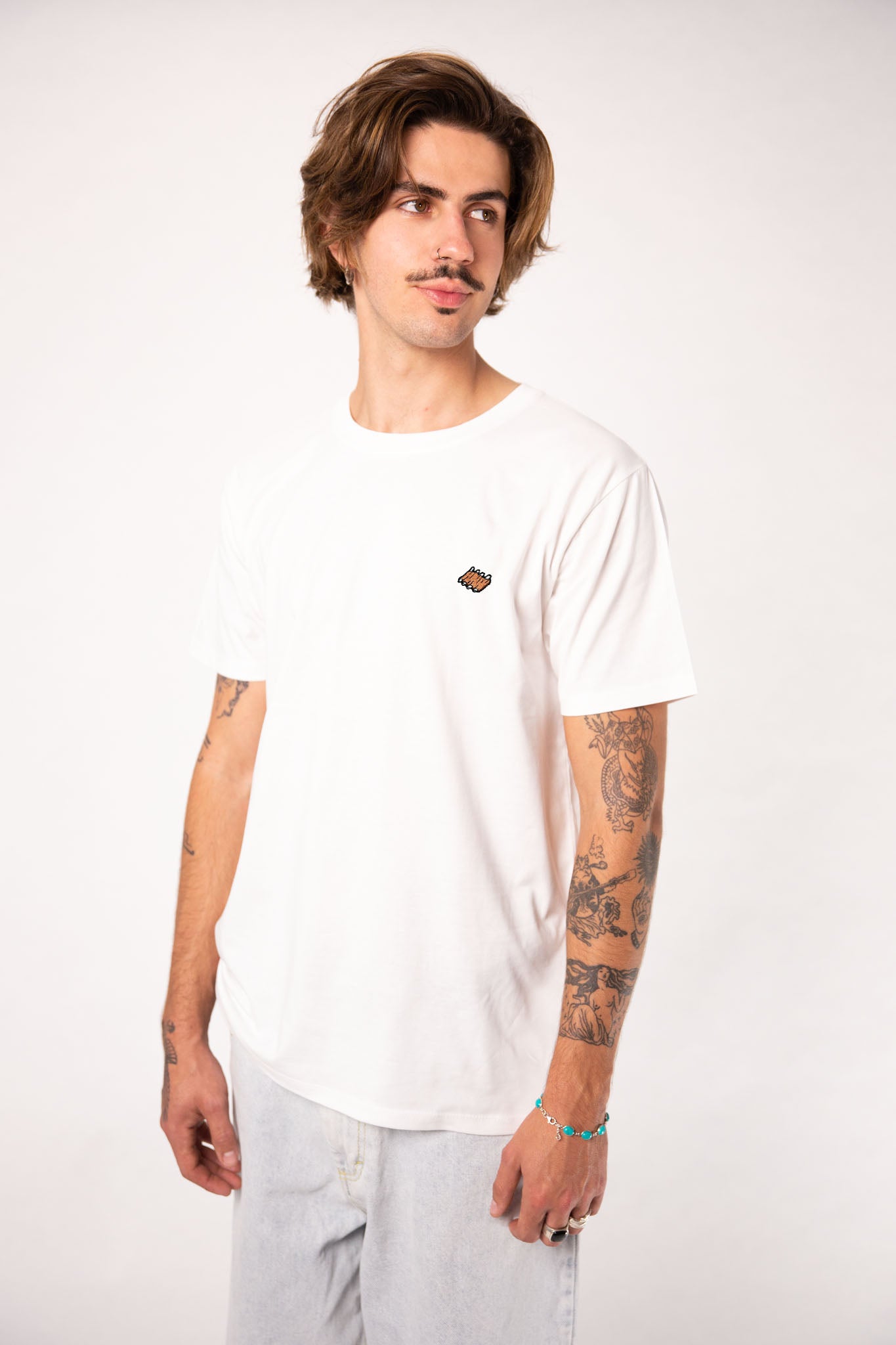 Rippchen  | Besticktes Männer Bio Baumwoll T-Shirt