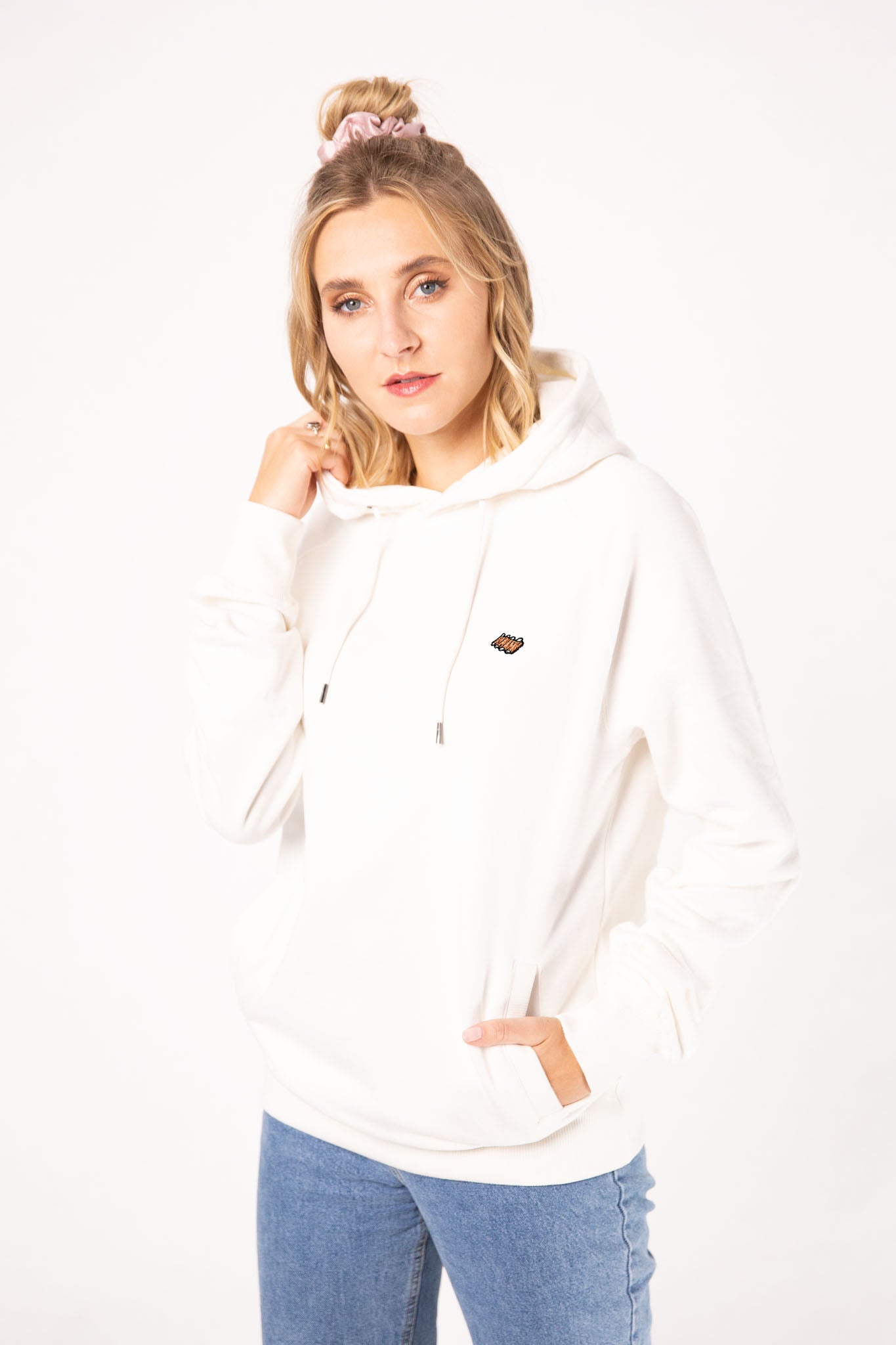 Rippchen  | Bestickter Bio-Baumwoll Frauen Hoodie